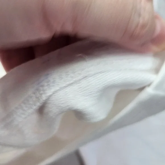 Belle by Kim Gravel Eyelet Jacket Womens XL White Flower Knit Sleeves Pockets - Picture 9 of 10